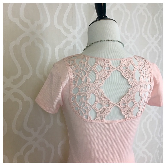 Blush Pink Waffle Dress - Picture 8 of 8